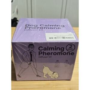 Dog Calming Pheromone Diffuser Kit 2 Pack Plug-In w/ Refills 30 Day